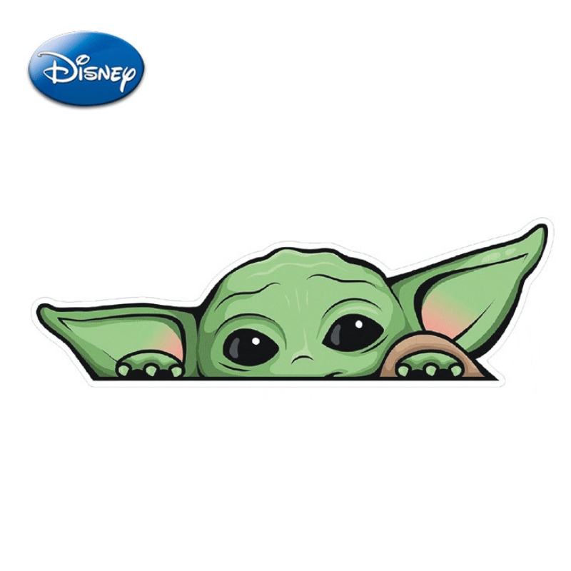 Autocollant Baby Yoda Pour Voiture - Décalque Fenêtre Ou Pare-chocs, 7x22 Cm, Style Star Wars