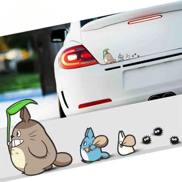 Autocollant pour Voiture Famille Totoro -