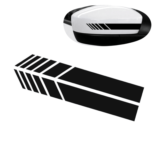 Autocollant Rétroviseur Voiture Bandes Sport -