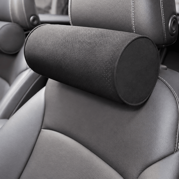 Coussin Appuie-Tête Voiture Rouleau en Alcantara -