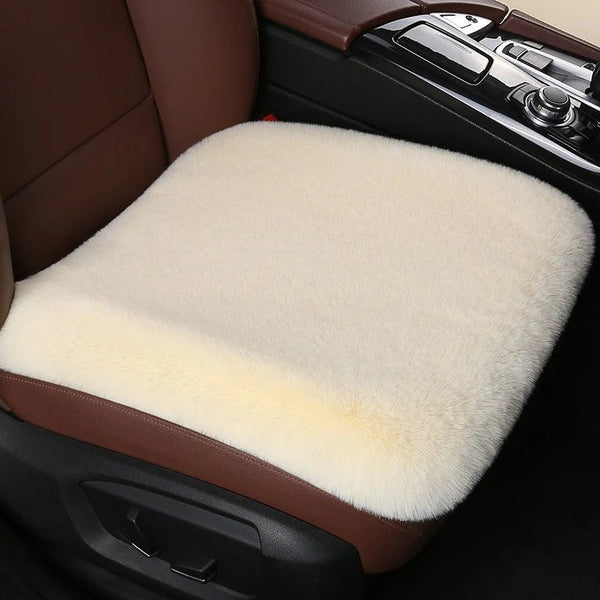 Coussin de Siège en Fourrure Douce et Moelleuse -