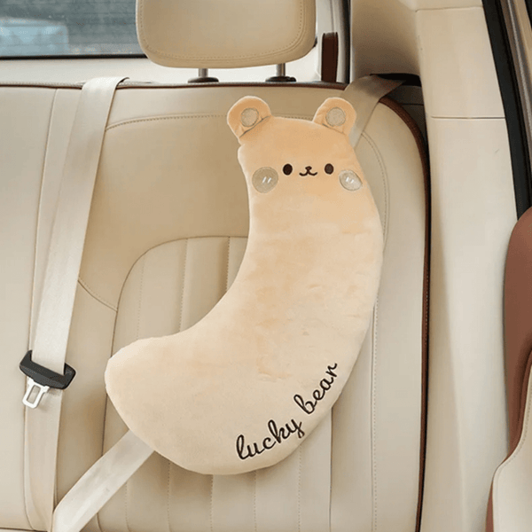 Coussin Peluche Repose-Tête de Ceinture pour Enfant -