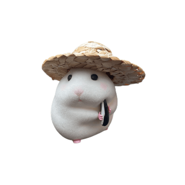 Figurine Hamster Gourmet Console Voiture - 0