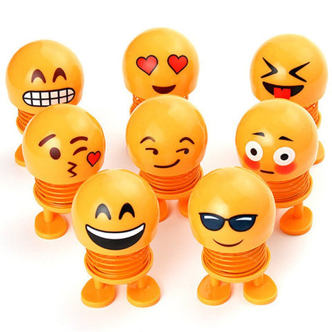 Figurine Ressort Emoji Expression Console Voiture