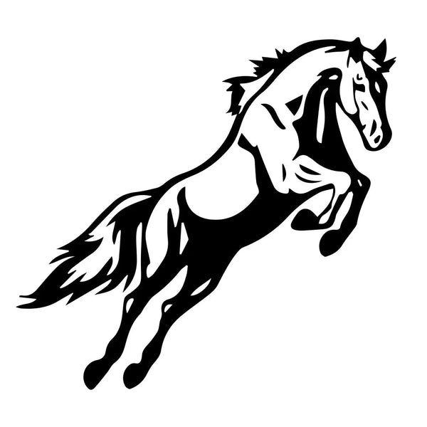 Sticker Autocollant Voiture Cheval Majestueux - 0