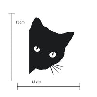 Sticker Voiture Tête de Chat Noir - 0