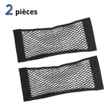 Filet de Rangement Voiture Adhérant Maille Élastique -