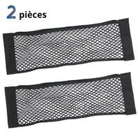 Filet de Rangement Voiture Adhérant Maille Élastique -