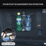 Filet de Rangement Voiture Adhérant Maille Élastique -
