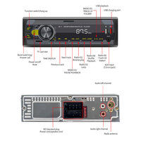 Poste Radio Bluetooth Voiture Switch LED