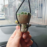 Figurine Baby Groot Pendentif Rétroviseur Voiture
