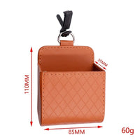 Support Boîtier Rangement Cuir Voiture