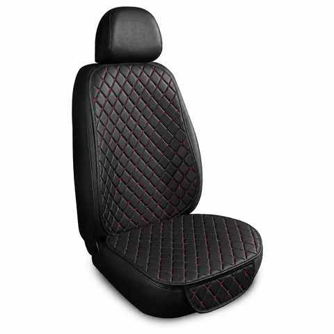 Housse de Siège Voiture Cuir PU – Coutures Croisées