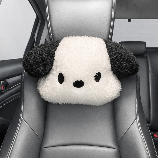 Oreiller Appui-Tête Voiture Chien en Peluche