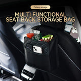 Sac de Rangement Cuir Noir Siège Voiture