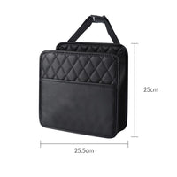 Sac de Rangement Cuir Noir Siège Voiture