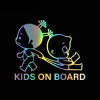 Autocollant Avertissement Enfants à Bord Voiture - 