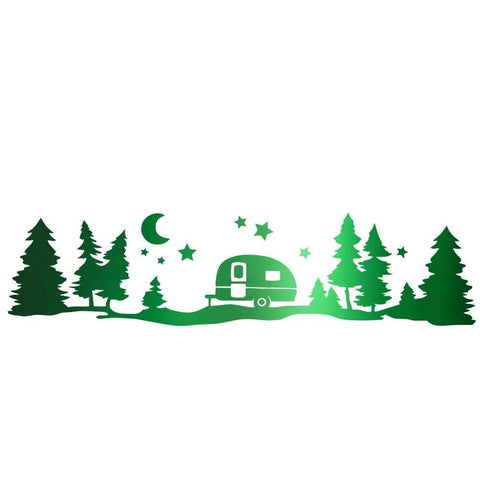 Autocollant Camping Car Aventure Nocturne