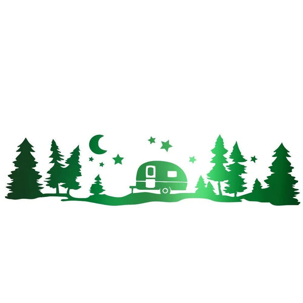 Autocollant Camping Car Aventure Nocturne - 