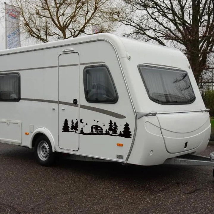 Autocollant Camping Car Aventure Nocturne - 