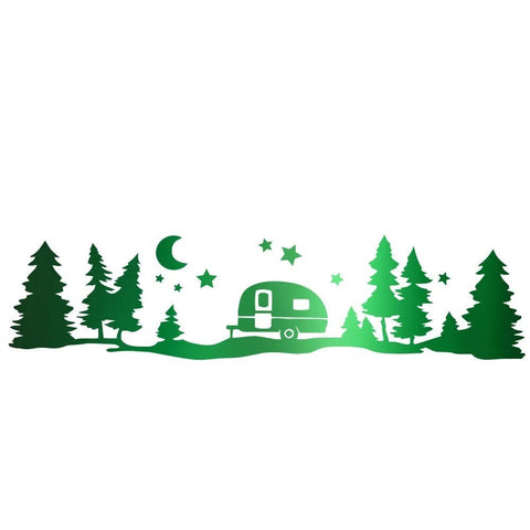 Autocollant Camping Car Aventure Nocturne