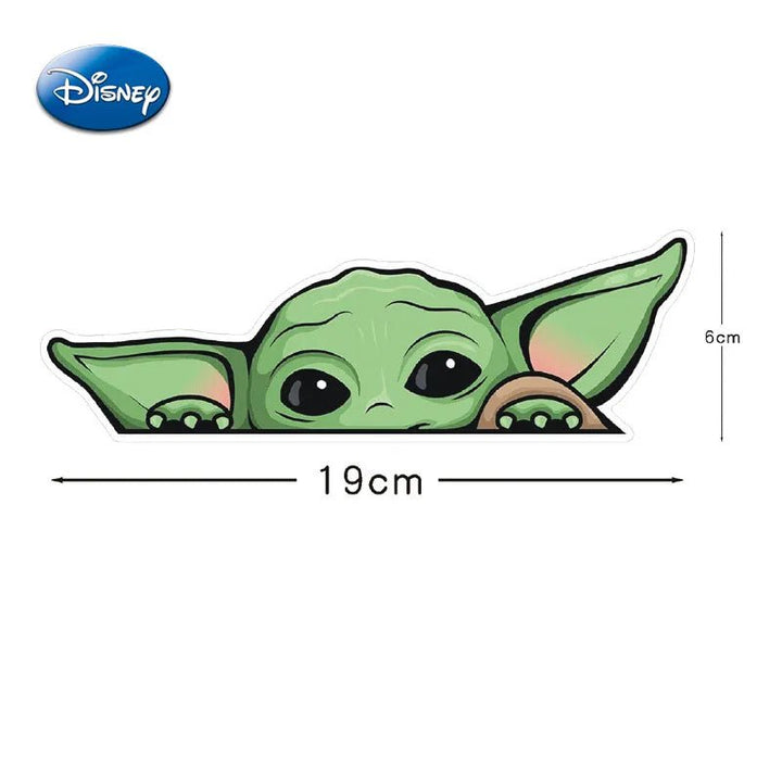 Autocollant Disney Voiture Grogu Baby Yoda - 