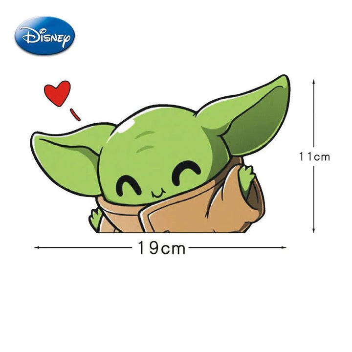 Autocollant Disney Voiture Grogu Baby Yoda - 