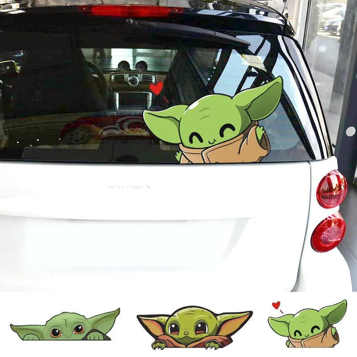 Autocollant Disney Voiture Grogu Baby Yoda - 