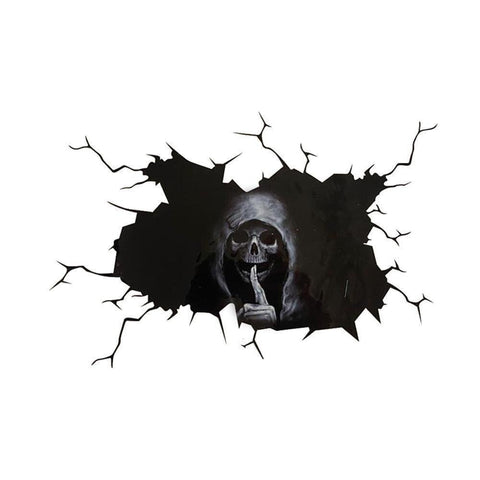 Autocollant Faucheuse Décoration Voiture Halloween