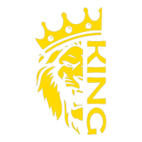 Autocollant Personnalisé Voiture Lion Royal - 