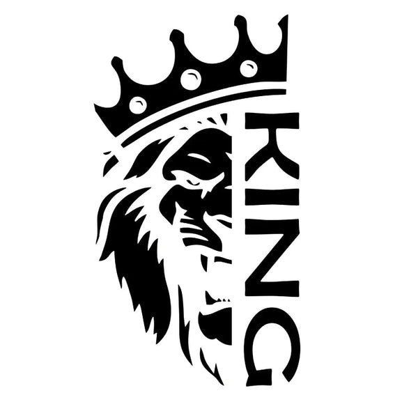 Autocollant Personnalisé Voiture Lion Royal - 
