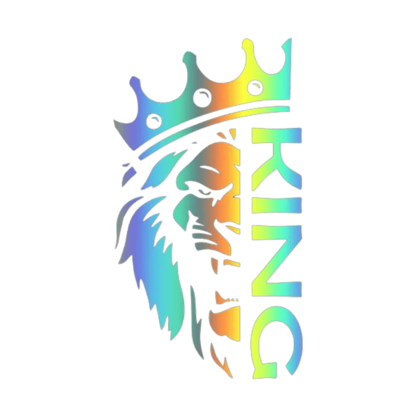 Autocollant Personnalisé Voiture Lion Royal - 