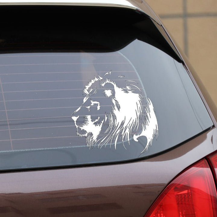 Autocollant Personnalisé Voiture Lion Sauvage - 0