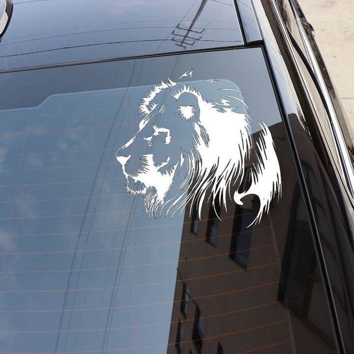 Autocollant Personnalisé Voiture Lion Sauvage - 0