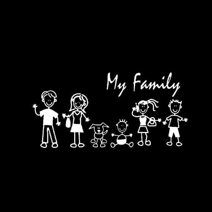 Autocollant pour Voiture My Family - 