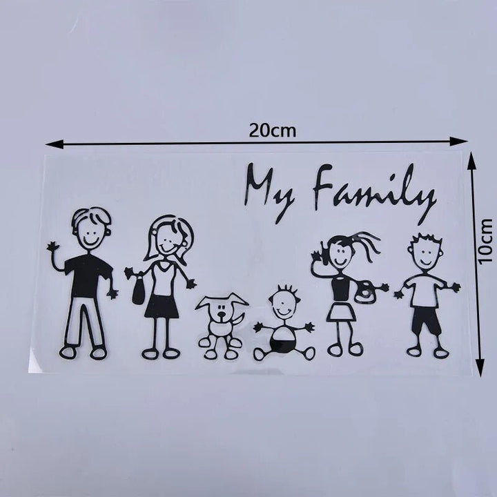 Autocollant pour Voiture My Family - 