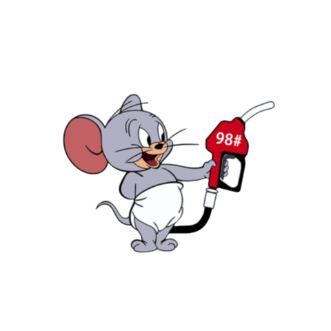 Autocollant Tom et Jerry Carburant Voiture