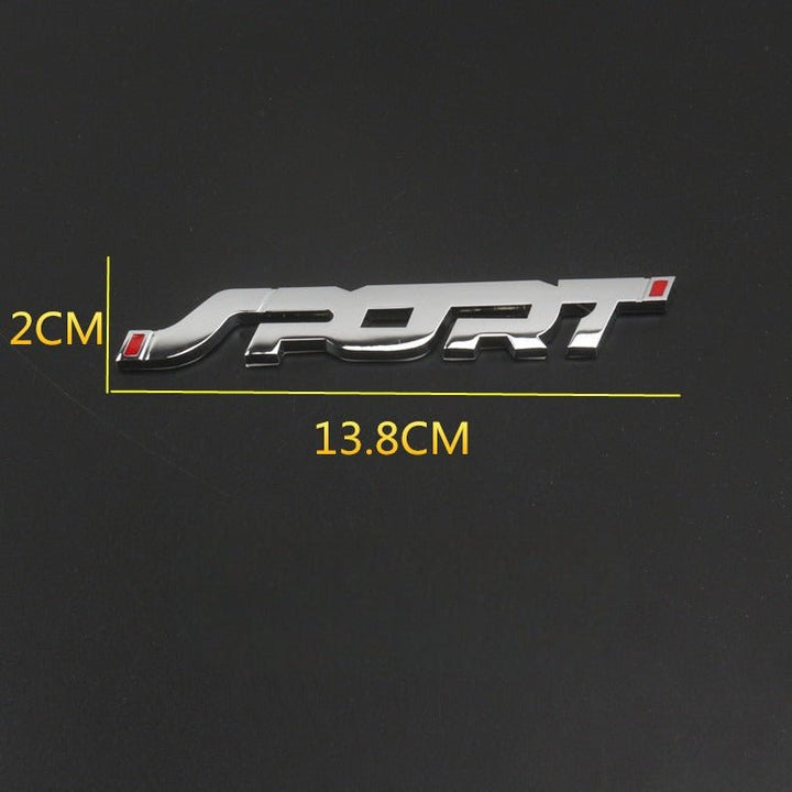 Autocollant Voiture Badge Emblème Sport 3D - 0