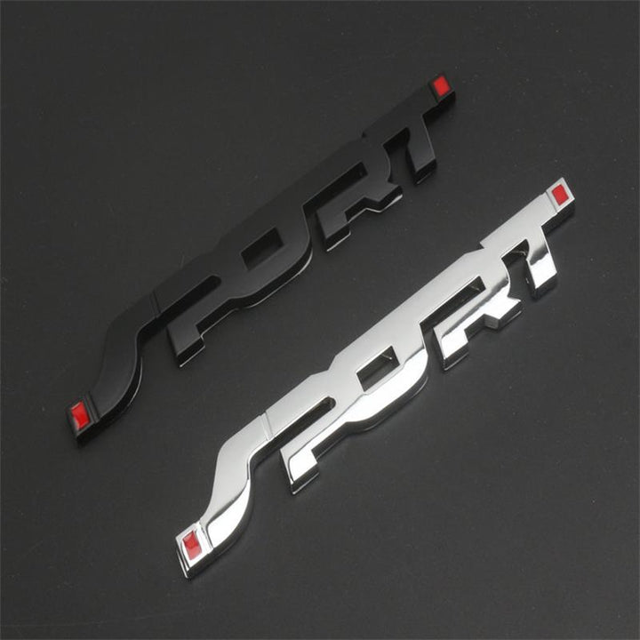 Autocollant Voiture Badge Emblème Sport 3D - 0