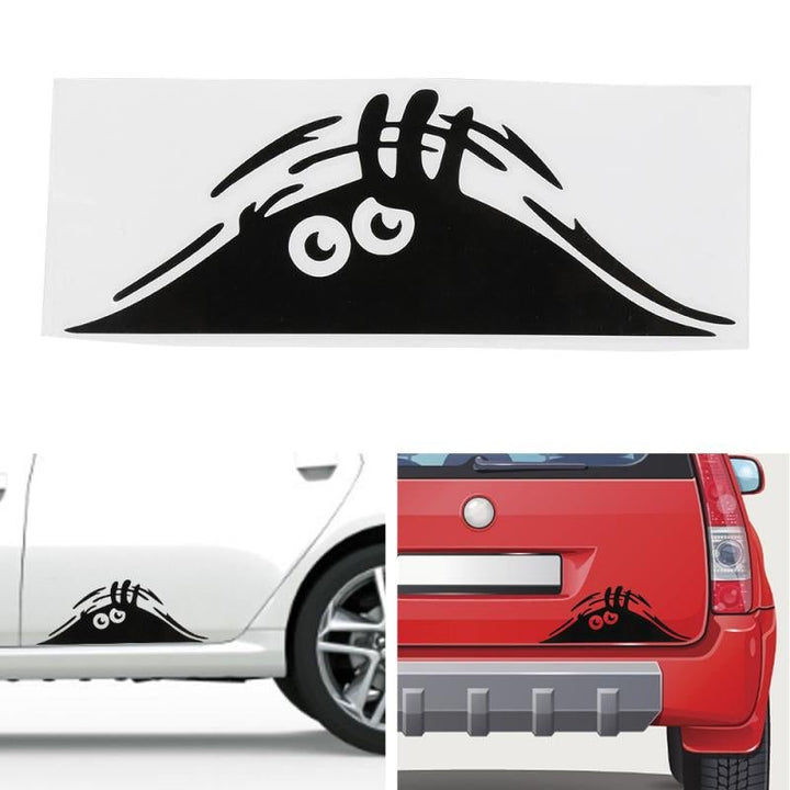 Autocollant Voiture Cartoon Monstre Caché - 0