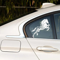 Autocollant Voiture Cheval Enflammé - 