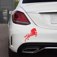 Autocollant Voiture Cheval Enflammé - 