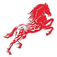 Autocollant Voiture Cheval Enflammé - 