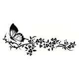 Autocollant Voiture Danse Papillon Floral - 