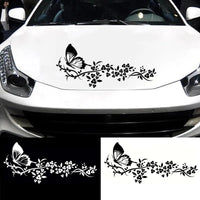Autocollant Voiture Danse Papillon Floral - 