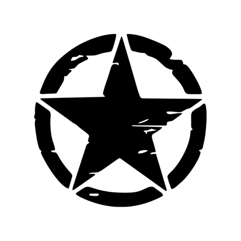 Autocollant Voiture Étoile de l'Armée