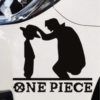 Autocollant Voiture Luffy Chapeau de Paille - 