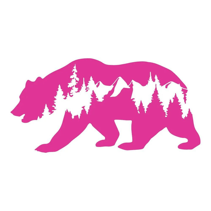 Autocollant Voiture Ours Montagne Nature - 