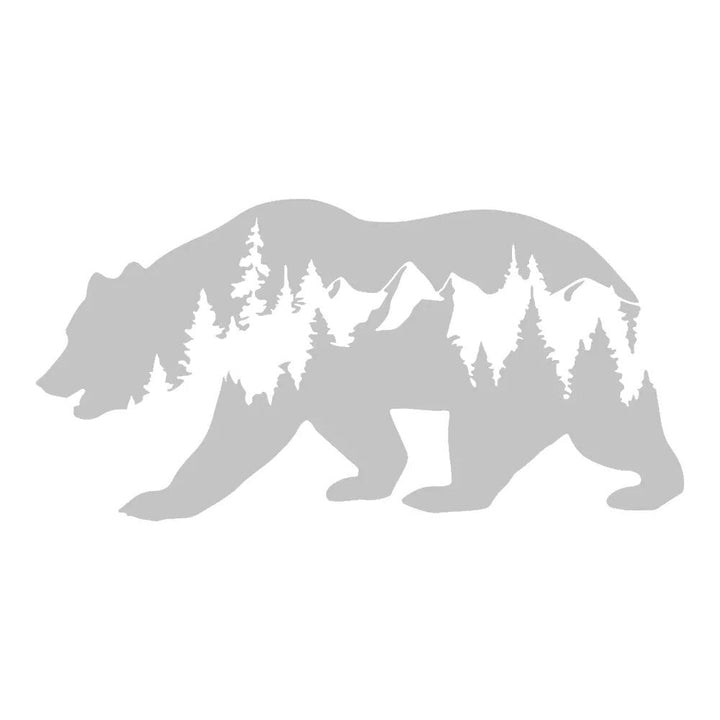 Autocollant Voiture Ours Montagne Nature - 