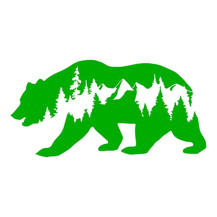 Autocollant Voiture Ours Montagne Nature - 